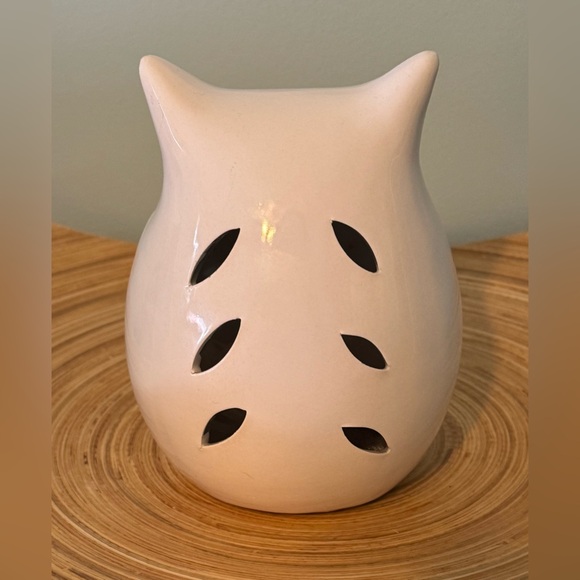 White Owl with Silver Eyes GC Natural Home Potpourri Pot - Picture 2 of 5